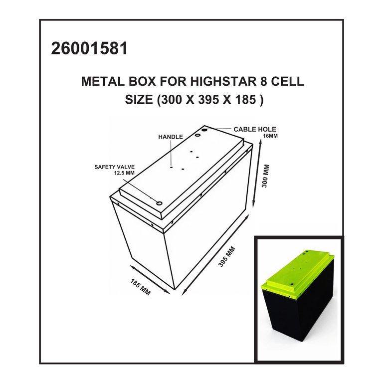 Metal Box 24v 100Ah (300x395x185 mm) - Image 2